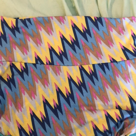 Lularoe M multi colored chevron Maxi skirt - Picture 4 of 4